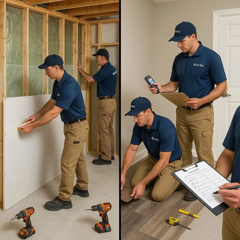 Repairs and Reconstruction process in Cornell, WI
